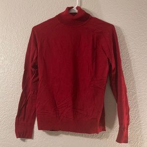Basic Red Turtleneck